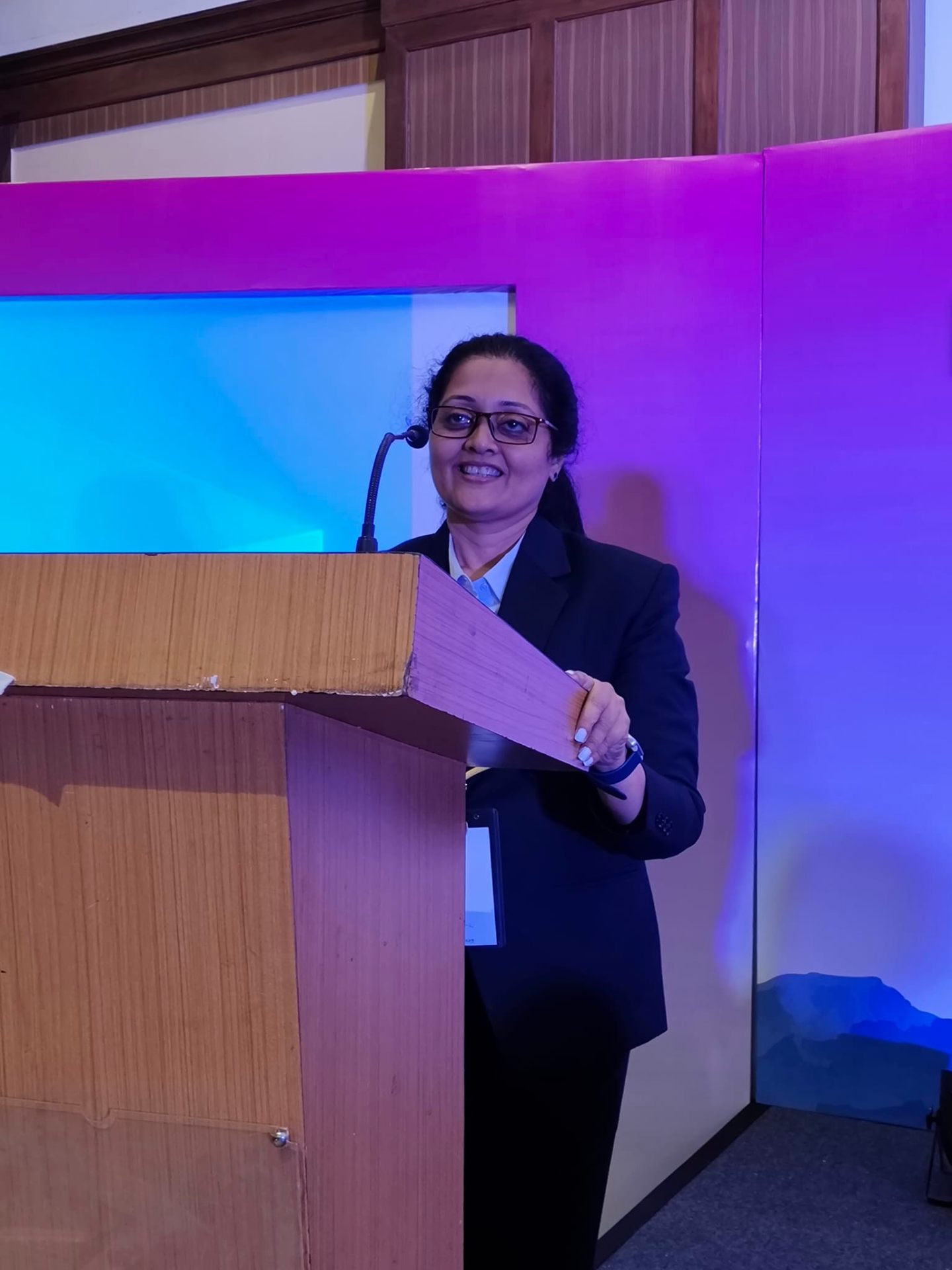 Speaking at a financial planning conference